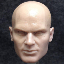 Blank 1/6 jogo de tiro de escala, hitman código 47 cabeça esculpida, sem pintura, figura de 12" 2024 - compre barato