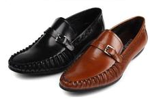 2 colour Men Buckle Handmade Oxfords Business Office Genuine Leather Formal Shoes For Man New slip-on dress shoes 2024 - buy cheap