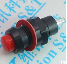 50 шт. 10 мм красный зеленый самоблокирующийся миниатюрный кнопочный переключатель DS-211 кнопка включения 2024 - купить недорого