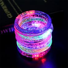 Светящийся акриловый браслет со светодиодной подсветкой, электронный браслет, светящийся браслет, игрушки на Рождество 2024 - купить недорого