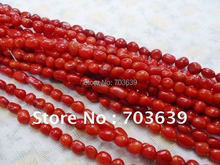 Wholesale 5mm Irregular Rice Shape Coral Beads, Semi-Precious Stone, Coral Jewelry Accessory 2024 - buy cheap