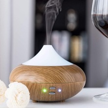 Аромадиффузор USB увлажнитель эфирное масло с лампой Ароматерапия Электрический тумана для дома дерева 2024 - купить недорого