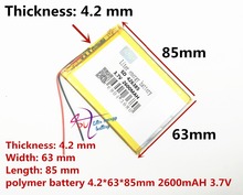 best battery brand Supply SP consoles polymer lithium battery 426385 2600MAH 3.7V 2024 - buy cheap