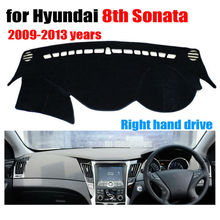 Cobertura para painel de carro rkac, para hyundai 8th sonata 2004-2012, acessórios para painel de controle da mão direita 2024 - compre barato