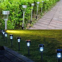 Tubo Solar para césped, luz LED de acero inoxidable para jardín, impermeable, para exteriores 2024 - compra barato