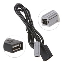 New 1 Pc Auto Car Aux Audio Media Wire To USB Adapter Conector For Toyota RAV4 EZ Verso Camry High Quality 2024 - buy cheap