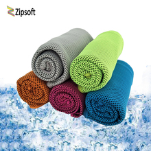 Zipsoft-toallas de frío para deporte, tela de hielo para gimnasio, suave, transpirable, de microfibra, Multicolor, 30x90cm, 2020 2024 - compra barato