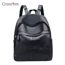 2018 Crossten Fashion Women Backpack Pu Leather School Bags High Quality Youth Leather Backpacks Shoulder bag for Teenage Girls 2024 - buy cheap