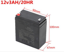 Free shipping 12V 3Ah vrla lead acid rechargeable battery 6FM3 battery storage battery for UPS emergency power light speaker 2024 - buy cheap