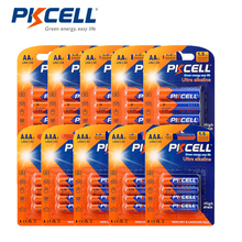PKCELL 5PK-LR03 20pcs AAA батарея + 5PK-LR6 20pcs AA батарея не перезаряжаемая сухая щелочная батарея 1,5 V для часов дистанционного управления 2024 - купить недорого