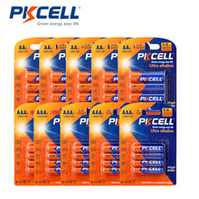 PKCELL 5PK-LR03 20pcs AAA Battery +5PK-LR6 20pcs AA Battery non-Rechargeable Alkaline Dry Battery  1.5V for Remote control clock 2024 - buy cheap