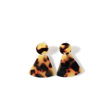 Brown Earring Acetic Acid Korea Earrings Fan Shape Acrylic Accessories For Women Girls 2024 - buy cheap