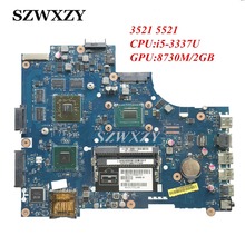 Placa base para portátil DELL 3521 5521, VAW01, LA-9101P, REV: 1,0, i5-3337U, CPU HD8730M/2GB, CN-0P14T7, 0P14T7, P14T7, completamente probada 2024 - compra barato