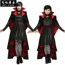 Deluxe Gothic Vampiress Cosplay Women Girls Vampire Costume Kids Adult Collection Halloween Christmas Purim Party Fancy Dress 2024 - buy cheap