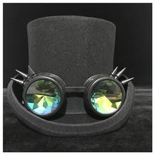 Sombrero de copa Steampunk para hombre y mujer, sombrero de lana 100%, estilo Steam Punk Gear, gafas de Fedora para fiesta, Cosplay, S, M, L, XL 2024 - compra barato