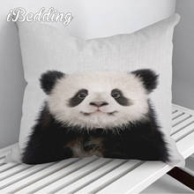 Colorful Cute Baby Panda Bear Cushion Cover Home Decor Throw Pillows Sofa Car Seat Decoration Pillowcase 45x45cm Dropshipping 2024 - buy cheap