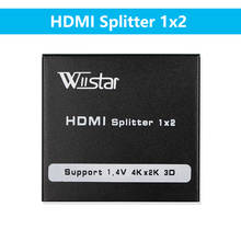 Wiistar 1080P HDMI-совместимый сплиттер 1x 2/x4/x8 Full HD 1080p 4k видео сплиттер 1 в 2 // 8 Выход Дисплей для HDTV DVD PS3 Xbox 2024 - купить недорого