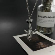 Whale Necklace Women Long Necklaces Chain Ladies Pendant Girl Jewelry Silver Color Lovers Hip Hop Korean Titanium Steel Collares 2024 - buy cheap