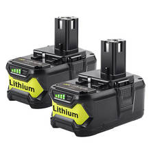 Batería de litio recargable Ryobi P108, repuesto de 18V, 4.0Ah, 5.0Ah, 6.0Ah, P107, P105, P102, P106, P103, RB18L50, P104, RB18L40, P109 2024 - compra barato