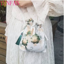 Nuevas bolsas de lona de estilo antiguo Hanfu, bolso cruzado bordado de hadas de estilo chino, minibolso de hombro con ropa de traje, monedero 2024 - compra barato