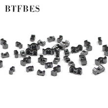 BTFBES 4x1mm/6x2mm wave Shaped Black Hematite rectangle Natural Stone spacer Loose beads for Jewelry Making DIY bracelets 2024 - buy cheap