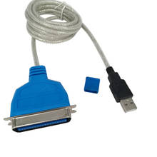 Кабель параллельного принтера USB 1,5 м 5 футов. Кабель для принтера с USB 2,0 на 36 контактов, параллельный IEEE 1284, центральный 36-контактный шнур 2024 - купить недорого
