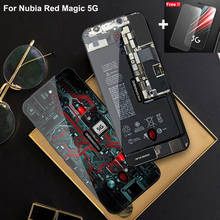 Fashion Tempered Glass Case For NUBIA Red magic 5G cover shell Case Redmagic 5G Cases phone cover For ZTE Nubia Red Magic 5G 2024 - buy cheap