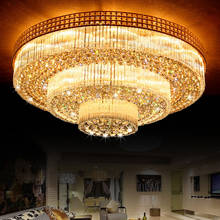 Luxury Ceiling Led Chandelier For Living Room Bedroom Modern Led Gold K9 Crystal Ceiling Lamp Remote Control Lustre Cristal 220V 2024 - buy cheap