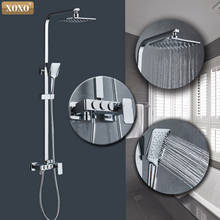 XOXO Cold and Hot High Quality Chrome Bath Shower Mixer Faucet Rotate Tub Spout Bathroom Wall Mount Rainfall Shower  9910 2024 - buy cheap