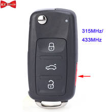 Keyecu para volkswagen touareg 2002 2003 2004 2005 2006 2007 2008 2009 2010 keyless-go remoto chave fob 315mhz/433mhz id46 chip 2024 - compre barato