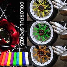 72pcs Motorcycle accessories cover rim spoke wheel Wraps Pipe For Zzr 600 R1150R Honda Zoomer Cb 500X Goldwing 1800 2024 - buy cheap