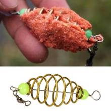 10Pcs Bait Spring Olive Shape Inline Alloy Copper Fishing Rig Bait Feeder Cages for Bream 2024 - buy cheap