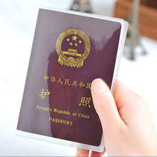 1PC Clear Transparent Passport Cover Holder Case Organizer ID Card Travel Protector Document Folder 2024 - buy cheap