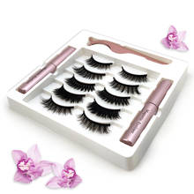 5 Pairs False Eyelashes Kit Natural Magnetic Lashes Handmade 5 Magnet Eyelashes Set Magnet Eyeliner Lashes Extension Makeup Tool 2024 - buy cheap