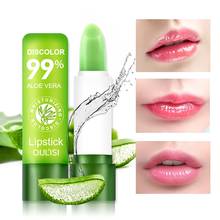 Aloe Vera Jelly Lipstick lipbalm lip balm Moisturizing Smooth Fine Lines Brighten Lip Tone Color Changing Lip Balm d1 2024 - buy cheap