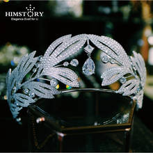 HIMSTORY Luxury Elegant Princess Birthday Tiaras Crown Hair Accessories Wedding Crown Headdress Crystal Wedding Headwear 2024 - buy cheap