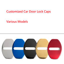Customized Car Door Lock Caps For All Cars Various Models Stainless steel Door Lock Protective Cover Car Styling 4pcs 2024 - buy cheap