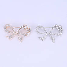 Fashion Temperament Rhinestone Brooches Tie Leaf Wreath Brooches For Women Girls Chic Brooch Jewelry Accessories 2024 - buy cheap