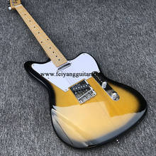 Guitarra elétrica de 6 cordas, violão inteligente de alta qualidade, violão em formato especial, tábua de bordo e pintura colorida ao sol 2024 - compre barato