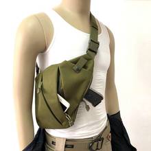 Многофункциональная тактическая сумка-кобура для хранения пистолета, Мужская нейлоновая сумка на плечо с защитой от кражи, нагрудная Сумка для охоты 2024 - купить недорого