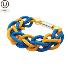 UKEBAY-Pulseras de goma hechos a mano nuevos para mujer, brazaletes de goma, joyería Bohemia, accesorios de perlas de diseñador, cadenas de lujo al por mayor 2024 - compra barato