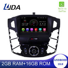 Reproductor Multimedia con GPS para coche, Radio con Android 10, DSP, Carplay, DVD, 1 Din, WIFI, estéreo, para FORD FOCUS 2012, 2013, 2014 2024 - compra barato