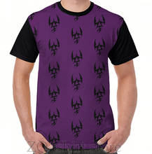 Camiseta símbolo do eldar escuro, camiseta masculina e feminina, estampa engraçada, gola redonda, manga curta 2024 - compre barato