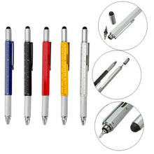 6 in 1 Multi Function Ball-point Pen with Touch Screen Ruler Level Tool Best New 2024 - buy cheap