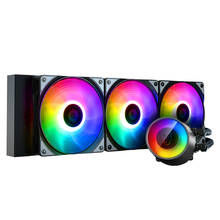 DEEPCOOL CASTLE 360RGB V2 360 мм охлаждающий чехол для ПК с процессором, водяным охлаждением с 5V адресуемым rgb-вентилятором для intel/AMD/AM4 2024 - купить недорого