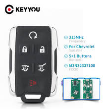 KEYYOU-llave inteligente para coche, mando a distancia para Chevrolet Silverado Colorado 2014-2018, GMC 5 + 1, 6 botones, 315Mhz, M3N32337100 2024 - compra barato