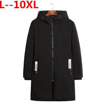 Теплая мужская зимняя куртка 10XL 9XL 8XL 6XL высшего качества, ветрозащитная Повседневная Верхняя одежда, толстое пальто средней длины, Мужская парка 2024 - купить недорого