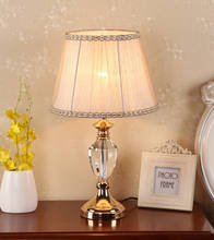 Lámparas de mesa de cristal LED, lámpara de mesita de noche para dormitorio, sala de estar, libro de estudio, luces de mesa, enchufe E27 EU/AU/US/UK 2024 - compra barato