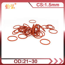 5PCS/lot Red Silicon O-Ring Silicone/VMQ 1.5mm Thickness OD21/22/23/24/25/26/27/28/29/30mm O Ring Seal Rubber Gasket Ring Washer 2024 - buy cheap