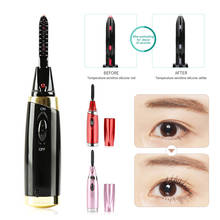 Electric Intelligent Heated Eyelash Curler Clip Battery Curler Long Lasting Curl Eyelash Curling Pen Dry Eye Lash Beauty Makeup 2024 - buy cheap